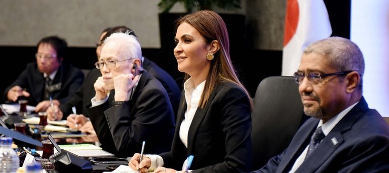 اجتماع وزارة الاستثمار والتعاون الدولي ووفد ياباني في القاهرة