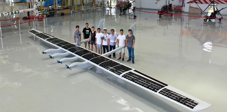 طائرة دون طيار تعمل بالطاقة الشمسية في الصين