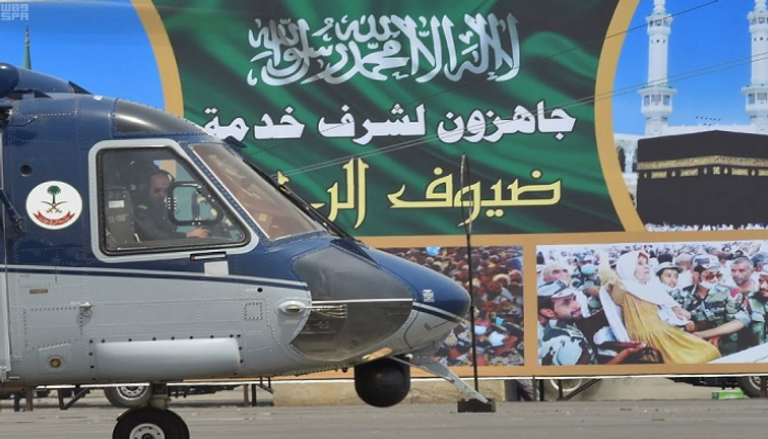 طيران الأمن السعودي يجري جولات استطلاعية