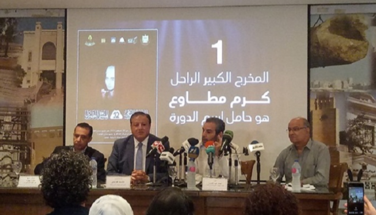 رئيس المهرجان، أحمد عبد العزيز، في مؤتمر صحفي
