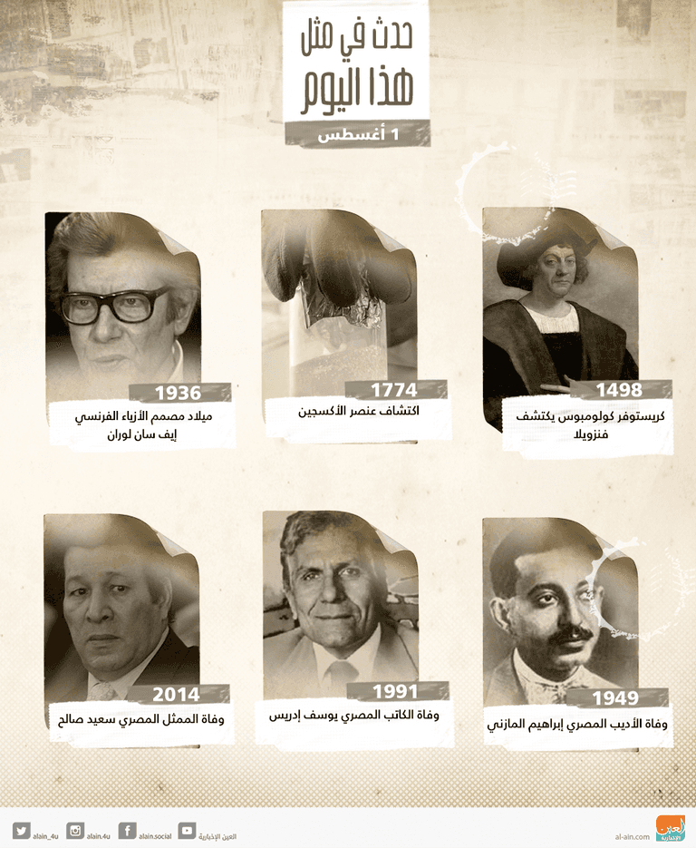 حدث في يوم 1 أغسطس