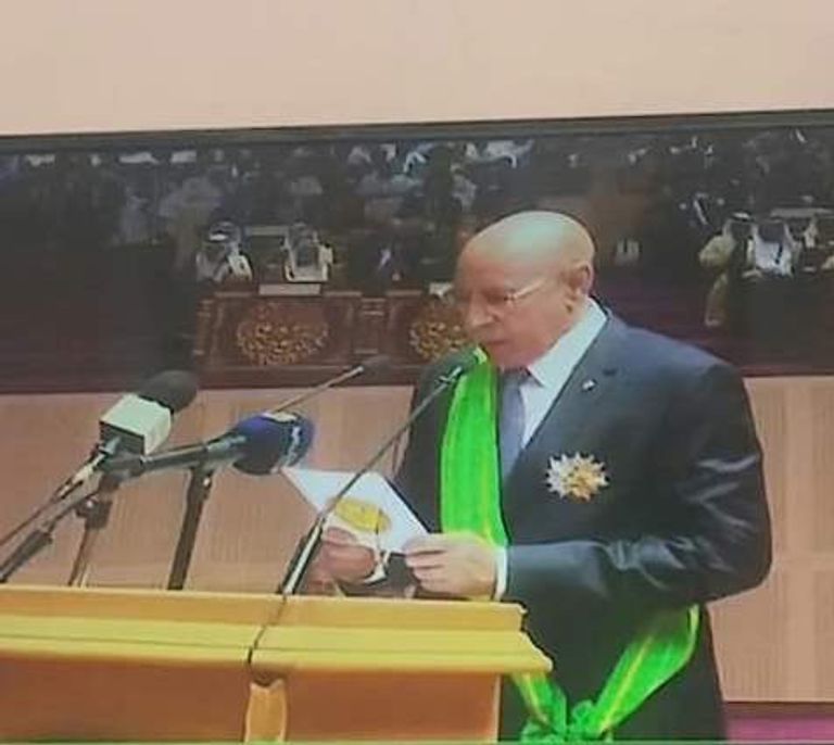 جانب من تنصيب الرئيس الموريتاني المنتخب محمد ولد الغزواني