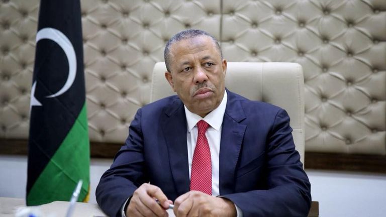 عبدالله الثني رئيس وزراء الحكومة الليبية المؤقتة