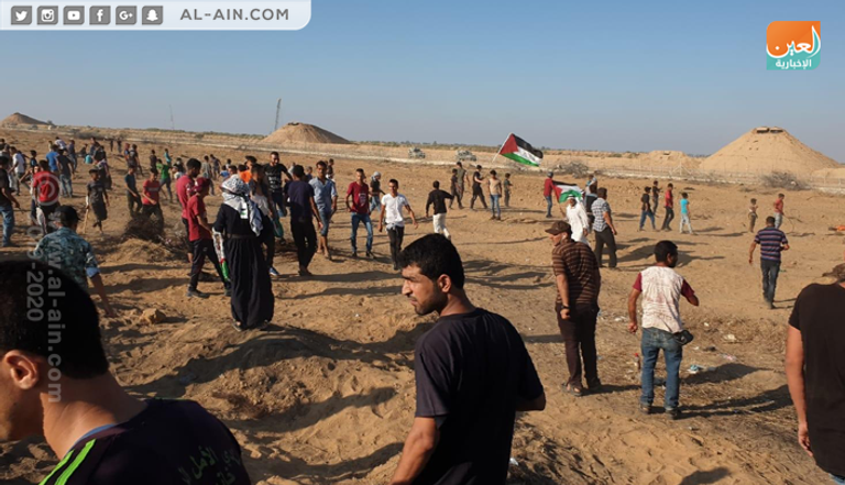 إحدى الإصابات في الجمعة الـ69 لمسيرة العودة شرقي غزة