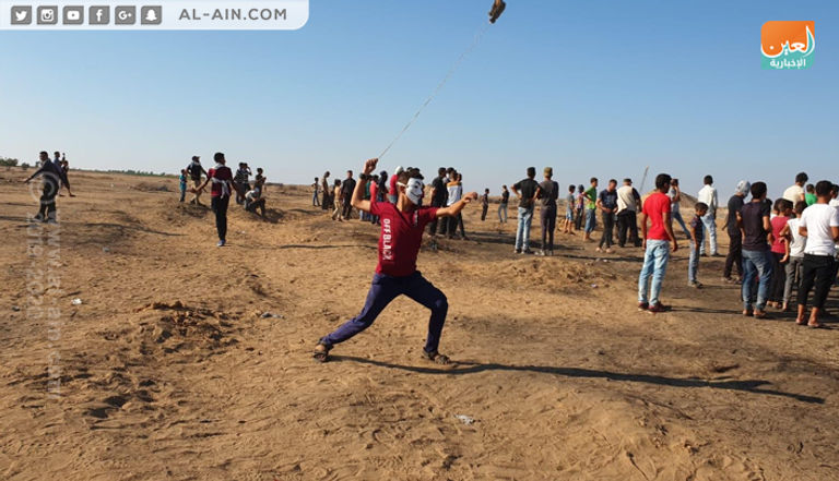 إحدى الإصابات في الجمعة الـ69 لمسيرة العودة شرقي غزة