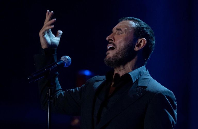 فتاة تقتحم المسرح وتلتقط سيلفي مع كاظم الساهر