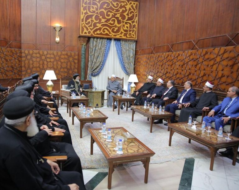 الدكتور أحمد الطيب والبابا تواضروس