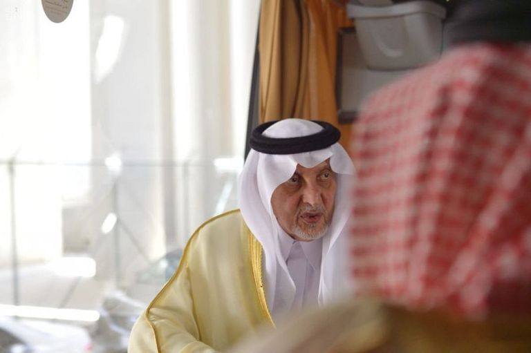 الأمير خالد الفيصل خلال جولته في المشاعر المقدسة