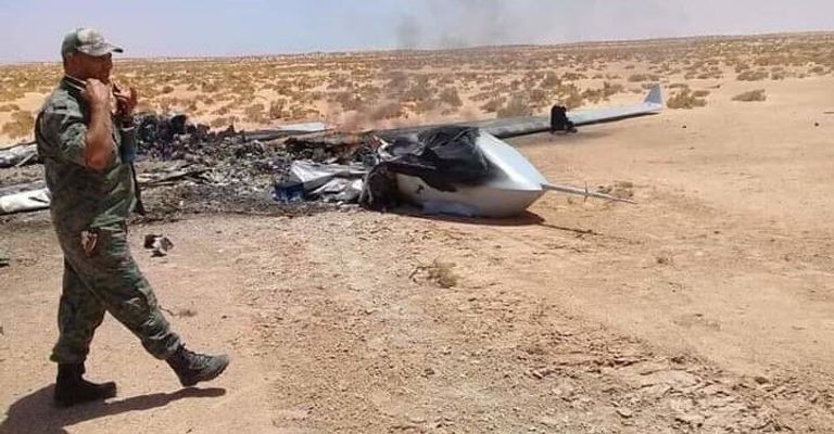 طائرة مسيرة تركية الصنع أسقطها الجيش الليبي