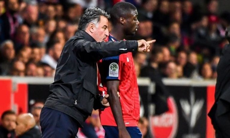 بيبي ومدرب ليل نيكولاس بيبي