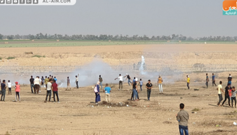 جانب من مسيرات العودة في قطاع غزة-أرشيفية