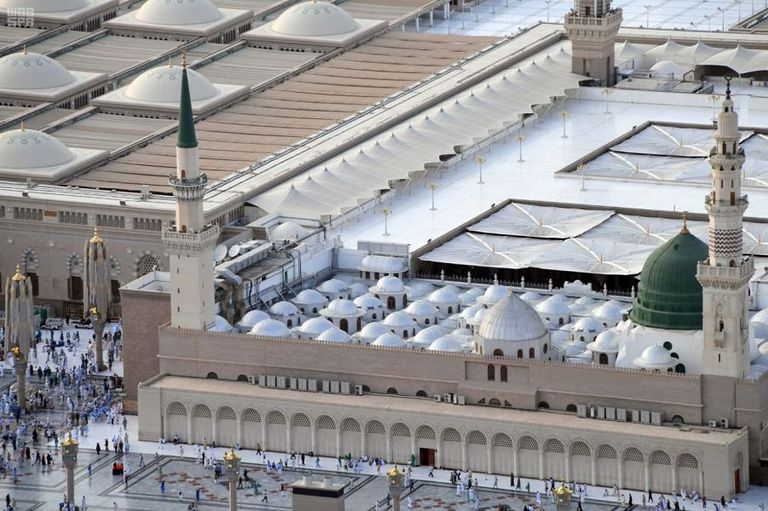 المسجد النبوي مر بتوسعات متلاحقة عبر التاريخ