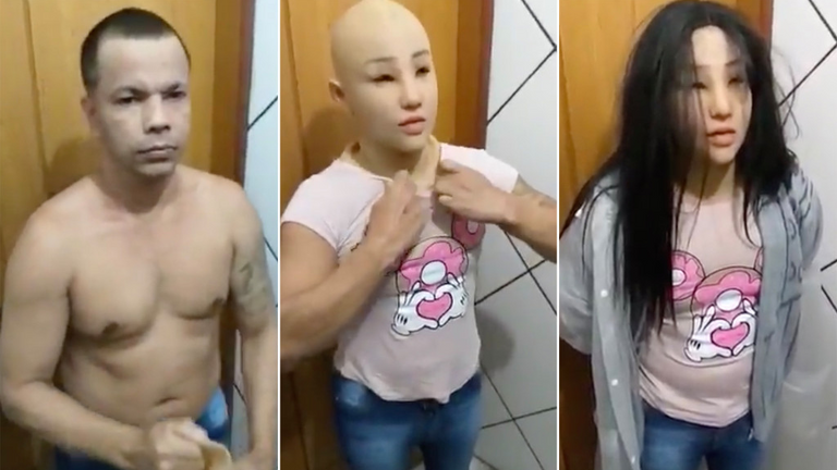 زعيم العصابة يتنكر في شكل ابنته