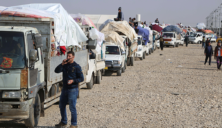 الدمار سبب نزوح عشرات الألاف من الموصل