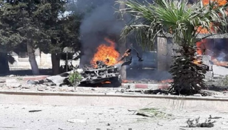 انفجار سيارة مفخخة وسط بلدة القحطانية بريف الحسكة