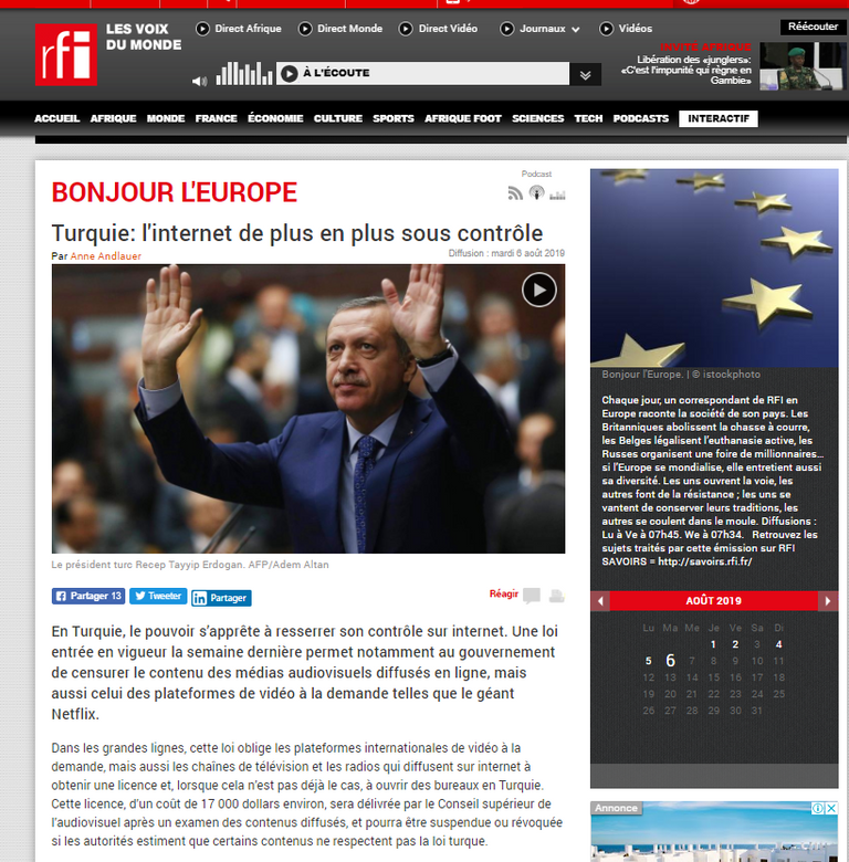 أردوغان يواصل إحكام قبضته على وسائل الإعلام