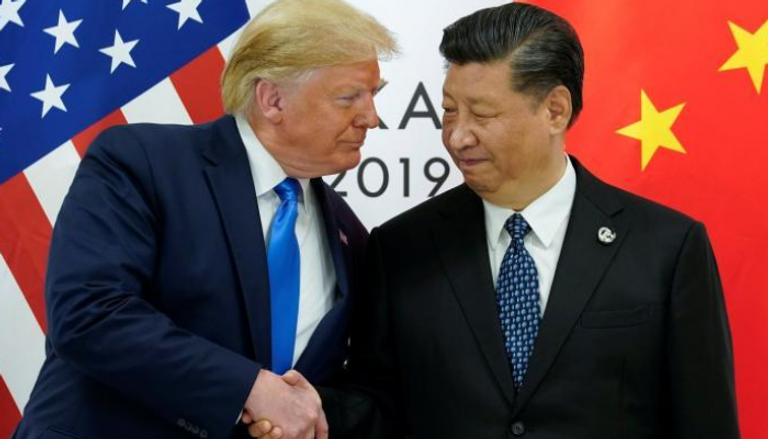 الرئيسان الأمريكي والصيني خلال لقاء قمة مجموعة العشرين - أرشيفية