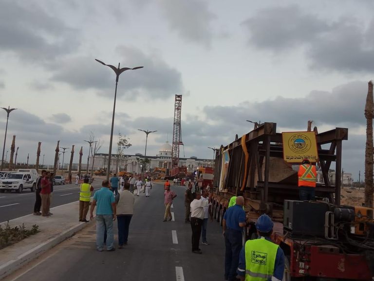 مسلة الملك رمسيس الثاني تصل إلى مدينة العلمين الجديدة