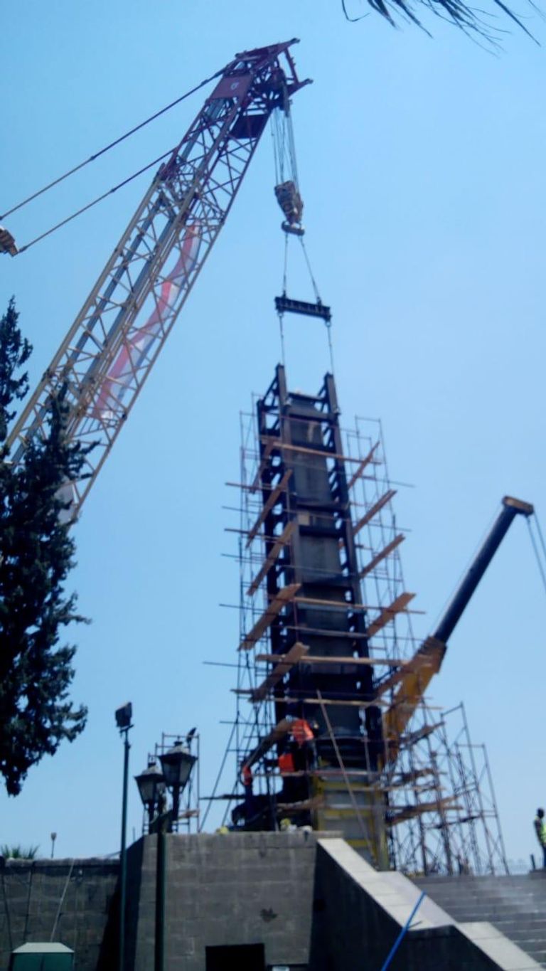 مسلة الملك رمسيس الثاني تصل إلى مدينة العلمين الجديدة