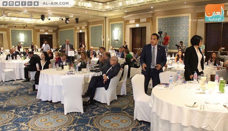 جانب من حضور المؤتمر الصحفي لـ