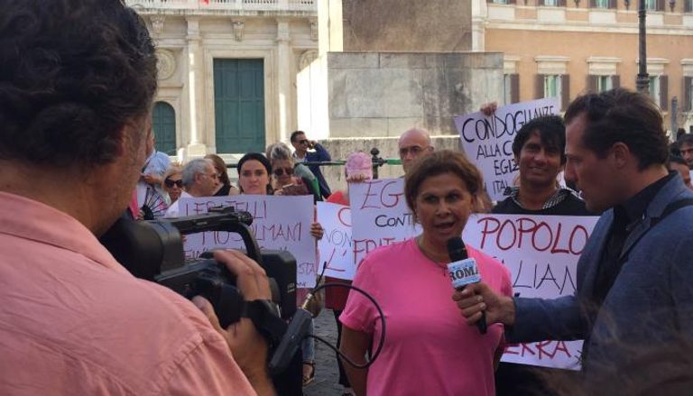 السباعي نظمت مظاهرة للضغط على روما لتغيير موقفها إزاء ليبيا