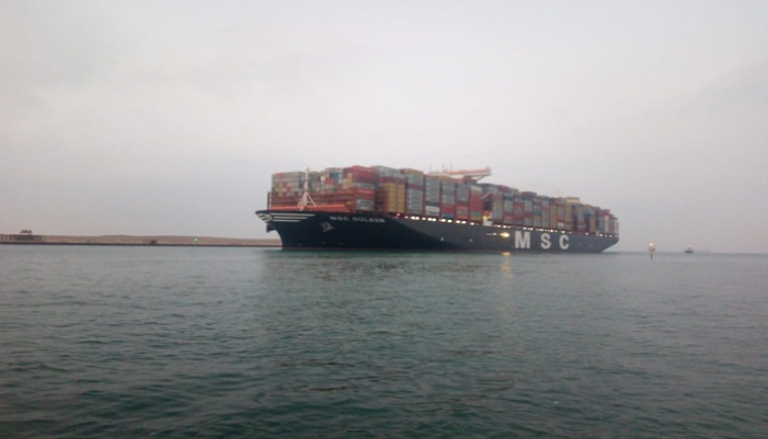 MSC GULSUN أكبر سفينة حاويات في العالم تعبر قناة السويس