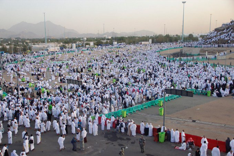 ضيوف الرحمن يتدفقون مع شروق شمس السبت إلى صعيد جبل عرفة