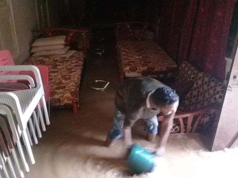 أمطار غزيرة تغرق الخرطوم