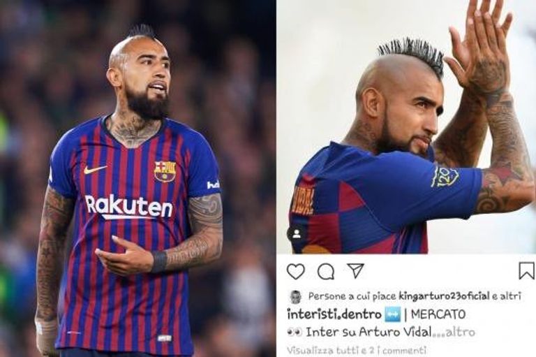 أرتورو فيدال لاعب وسط برشلونة