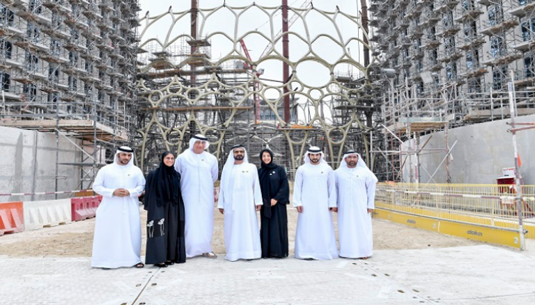 الشيخ محمد بن راشد آل مكتوم يزور موقع إكسبو 2020 دبي