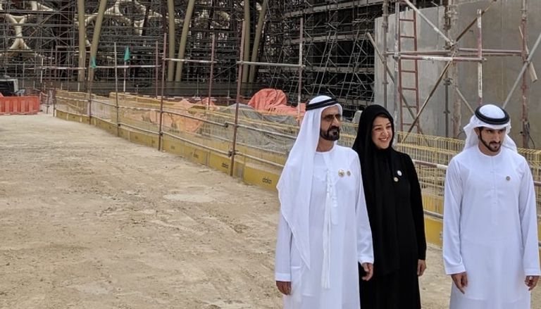 الشيخ محمد بن راشد آل مكتوم يزور موقع إكسبو 2020 دبي