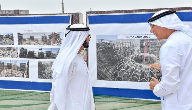 الشيخ محمد بن راشد آل مكتوم يزور موقع إكسبو 2020 دبي