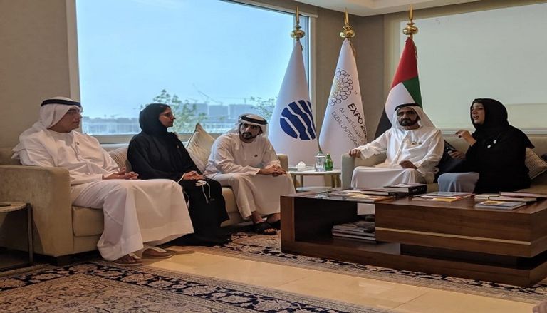 الشيخ محمد بن راشد آل مكتوم يزور موقع إكسبو 2020 دبي