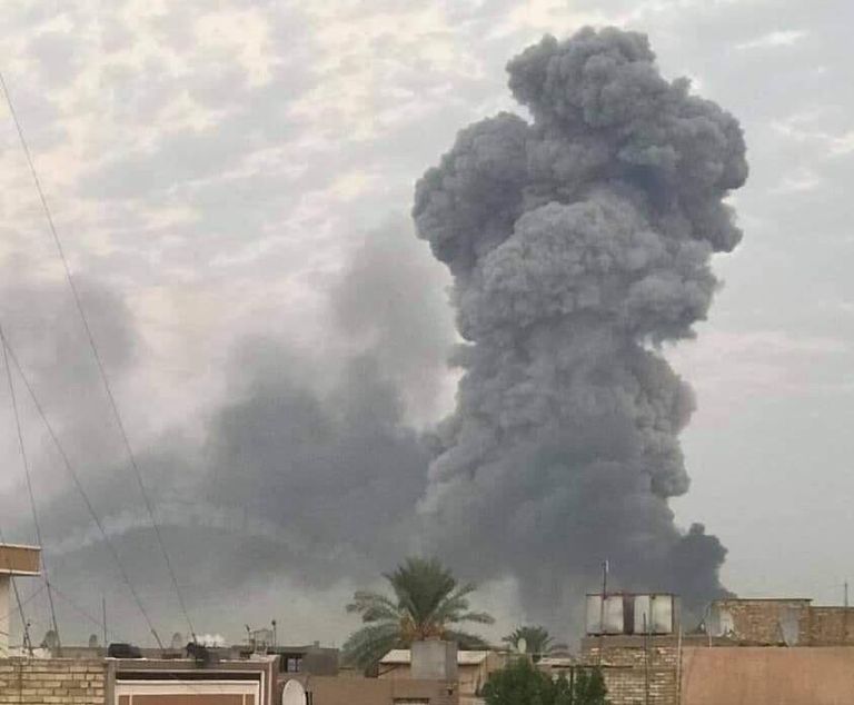 الغارة خلفت عشرات القتلى من الضباط الإيرانيين ومليشيا الحشد بالعراق