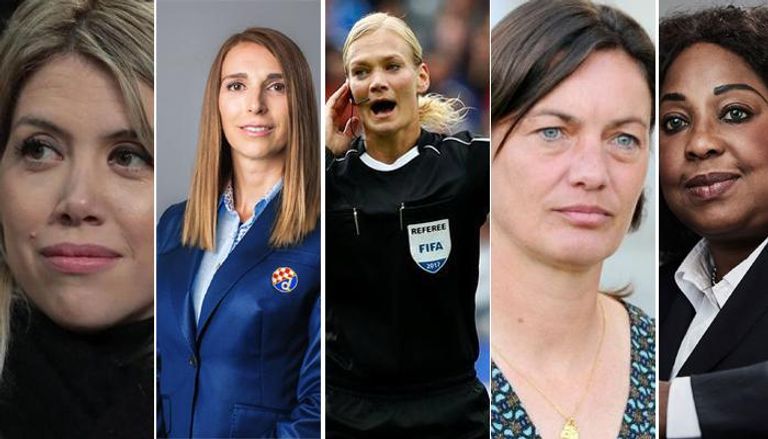 النساء يقتحمن عالم كرة القدم للرجال