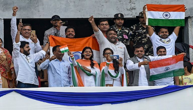 جانب من احتفالات الهند باستقلالها الـ73