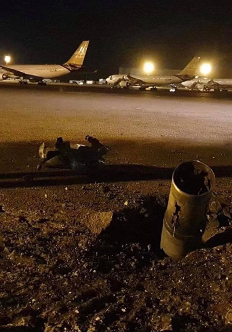استهداف مطار امعيتيقةمن قبل الميليشيات  تركيا تدعم الإرهاب في ليبيا