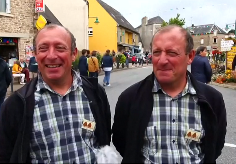 ظهر في المهرجان توأمان وأحيانا 3 بل و4 وهم يرتدون ملابس متطابقة