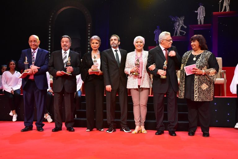 الفنانة القديرة سميحة أيوب أثناء تكريمها