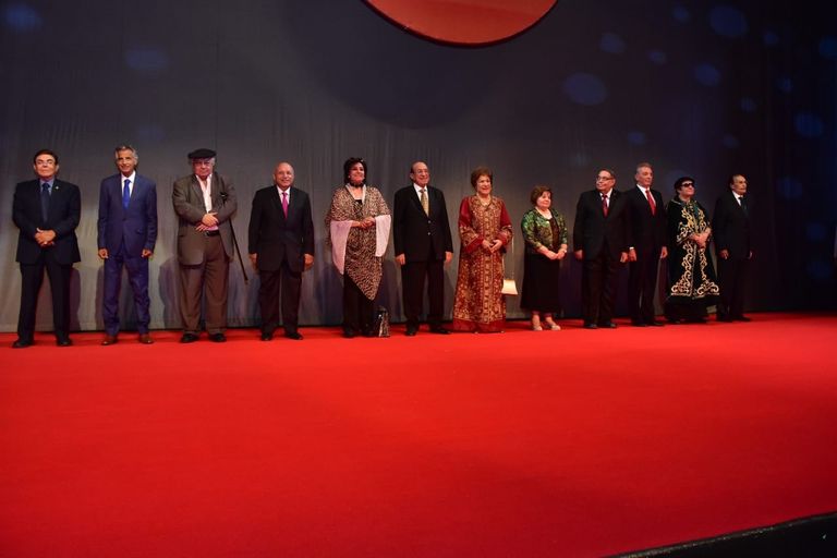 الفنانة القديرة سميحة أيوب أثناء تكريمها