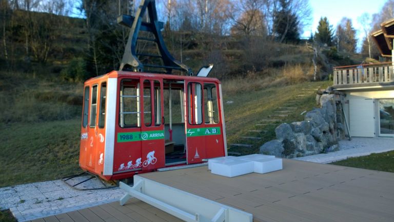 غرفة كابينة التلفريك الإيطالية