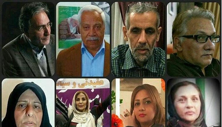 بعض النشطاء المعتقلين في مشهد
