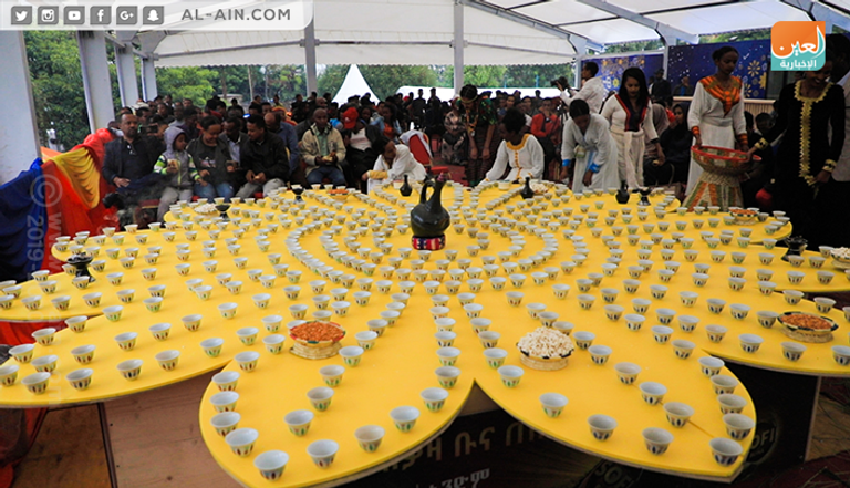 وزيرة السياحة والثقافة الإثيوبية خلال فعاليات المعرض التجاري