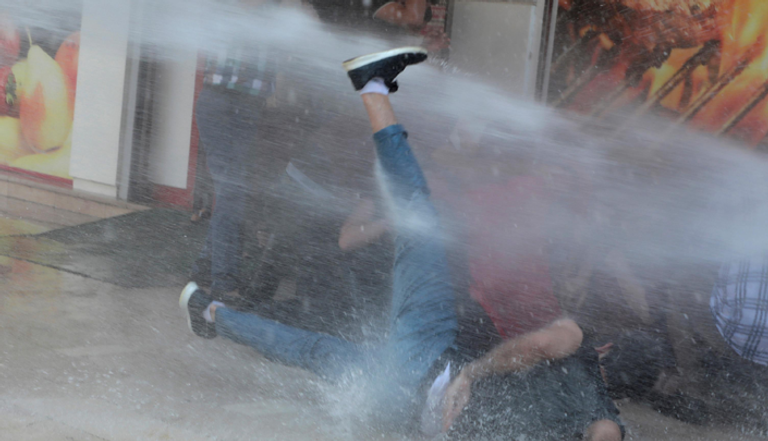 جانب من مظاهرات الأتراك في ديار بكر 