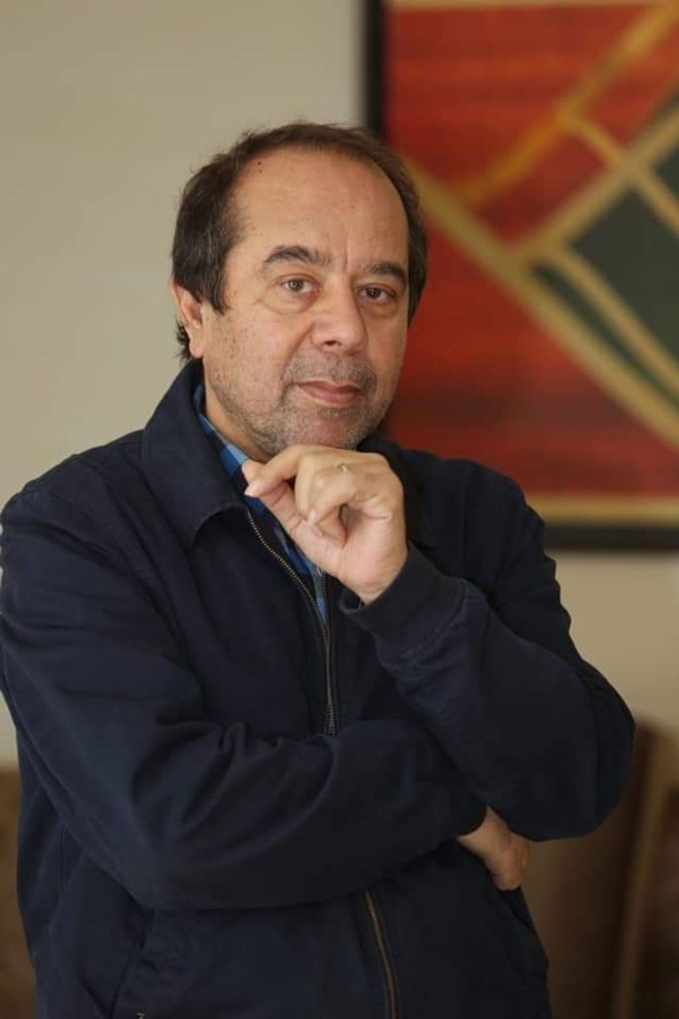 الفنان السوري حسن أدلبي الشاعر الإماراتي الراحل حبيب الصايغ