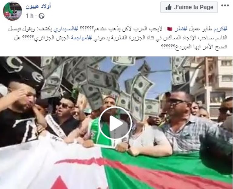 تعليقات الجزائريين على تكالب الجزيرة  جزائريون ينتفضون ضد الحملة الإعلامية القطرية على بلادهم