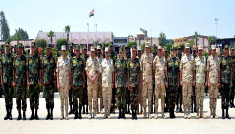 القوات المصرية المشاركة في التدريب المشترك