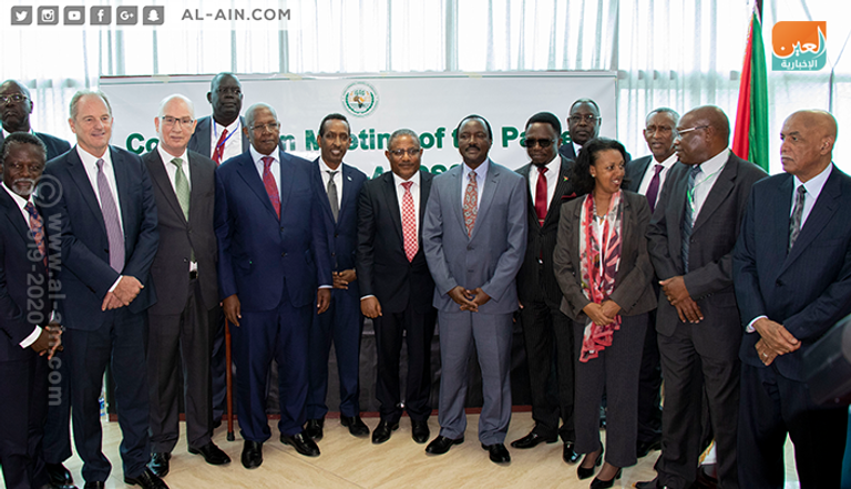جانب من اجتماع وزراء خارجية "إيجاد" في العاصمة الإثيوبية أديس أبابا
