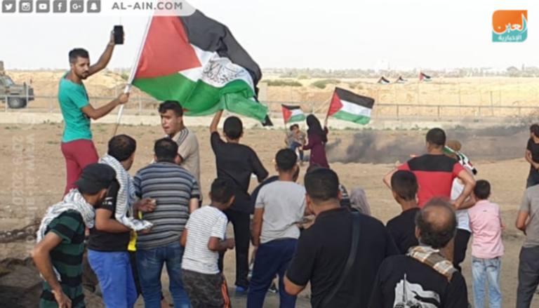 مسيرات الجمعة الـ71 لكسر الحصار شرقي غزة
