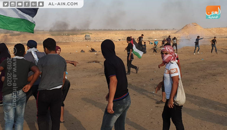 مسيرات الجمعة الـ71 لكسر الحصار شرقي غزة